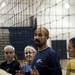 Rudolf Steiner volleyball coach Chris Cristian talks to the team during practice on Monday. Daniel Brenner I AnnArbor.com